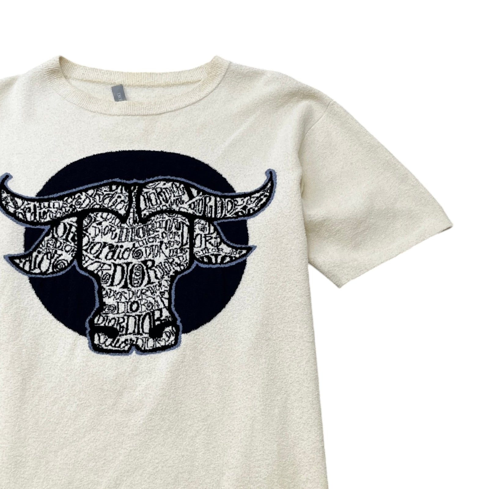 Men's X Shawn Stussy Bull T-Shirt Cream Size L - Photo 3