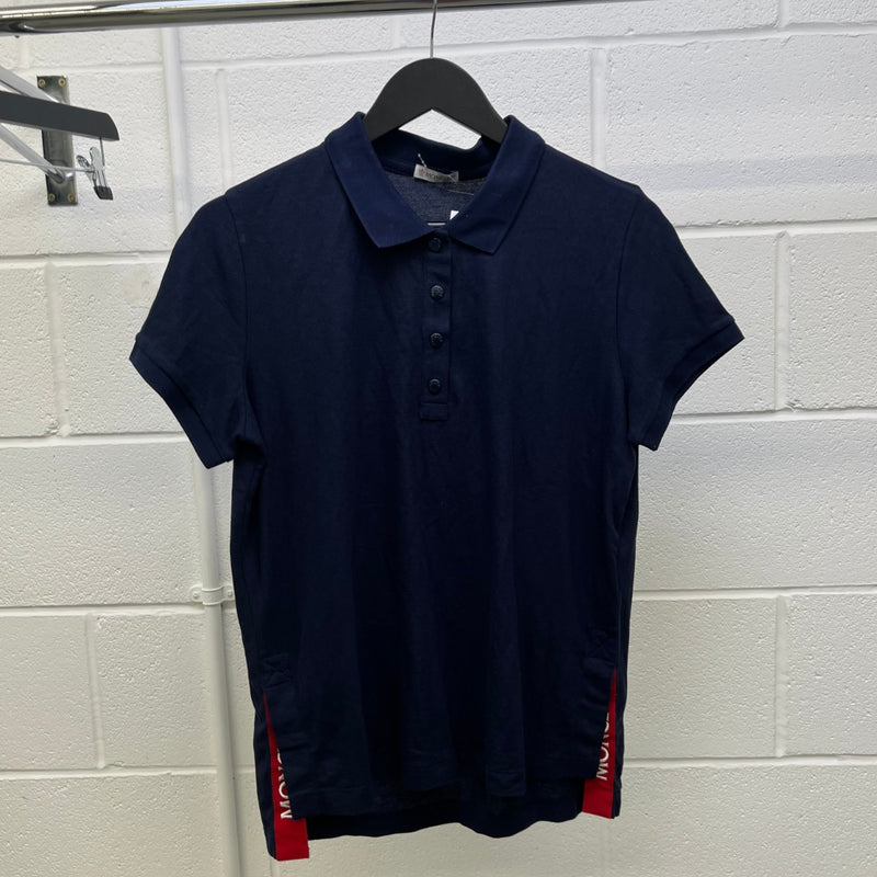Women's Logo Tape Polo Shirt Navy Size L