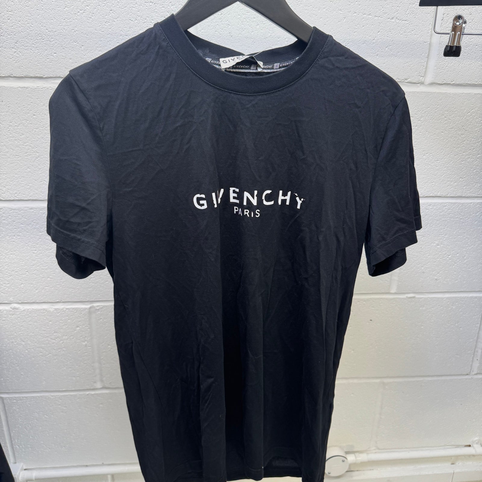 Men's Logo Print T-Shirt Black Size S - Photo 7