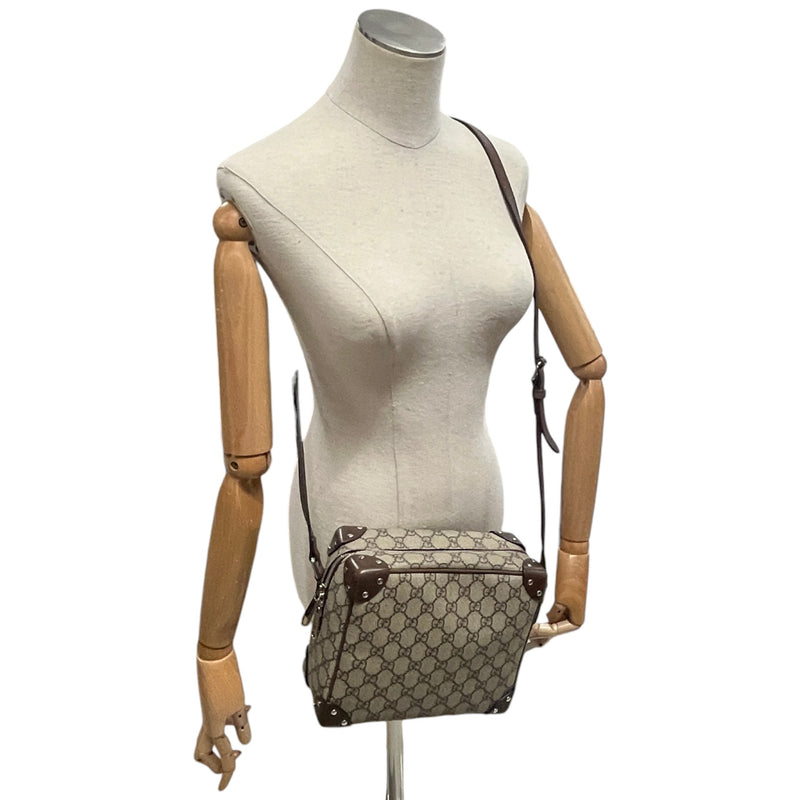 Women's GG Supreme Soft Trunk Crossbody Bag Beige