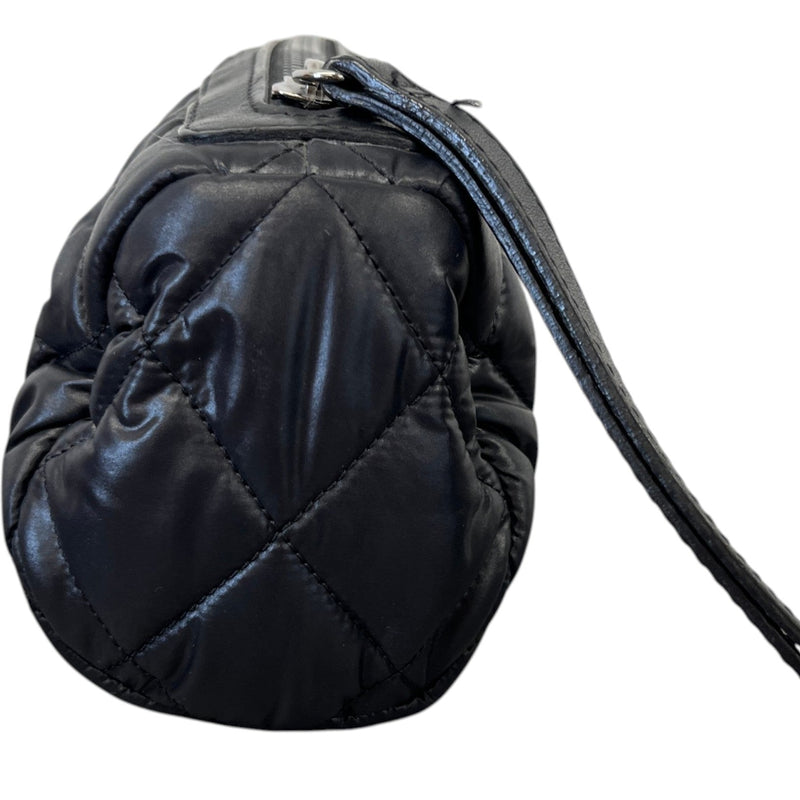 Women's Quilted Coco Cocoon Pouch Black