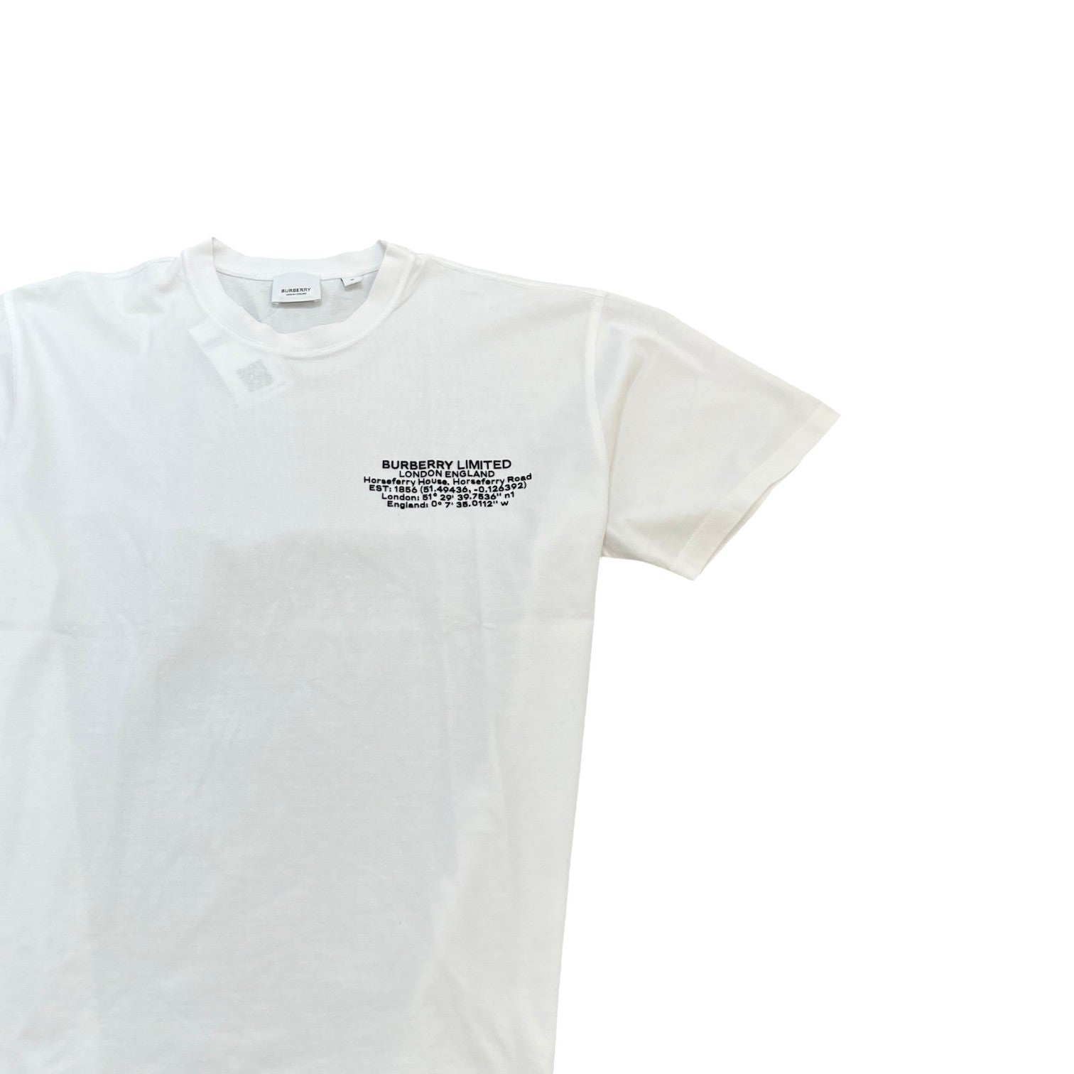 Men's Logo Print T-Shirt White Size M - Photo 3