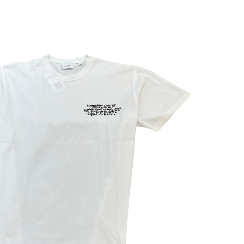 Men's Logo Print T-Shirt White Size M