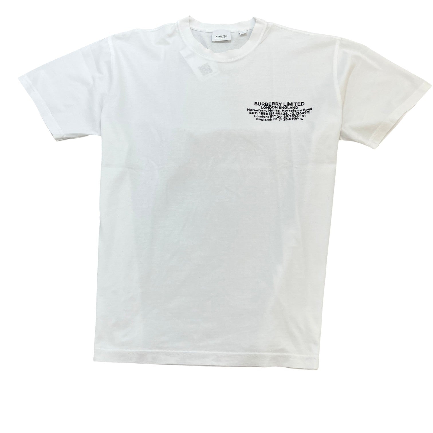 Men's Logo Print T-Shirt White Size M - Photo 1