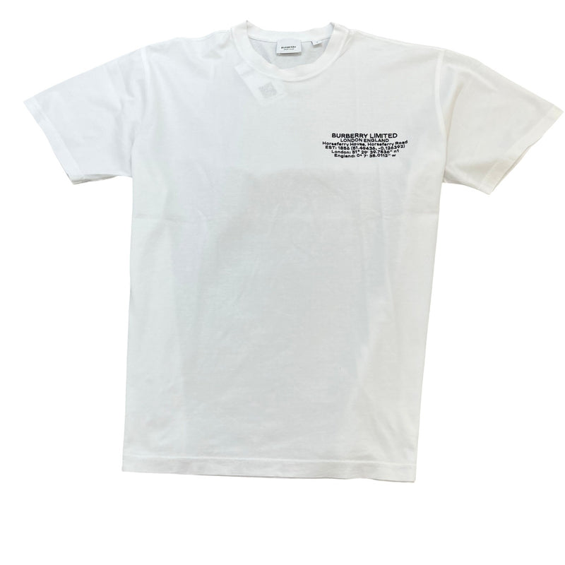 Men's Logo Print T-Shirt White Size M