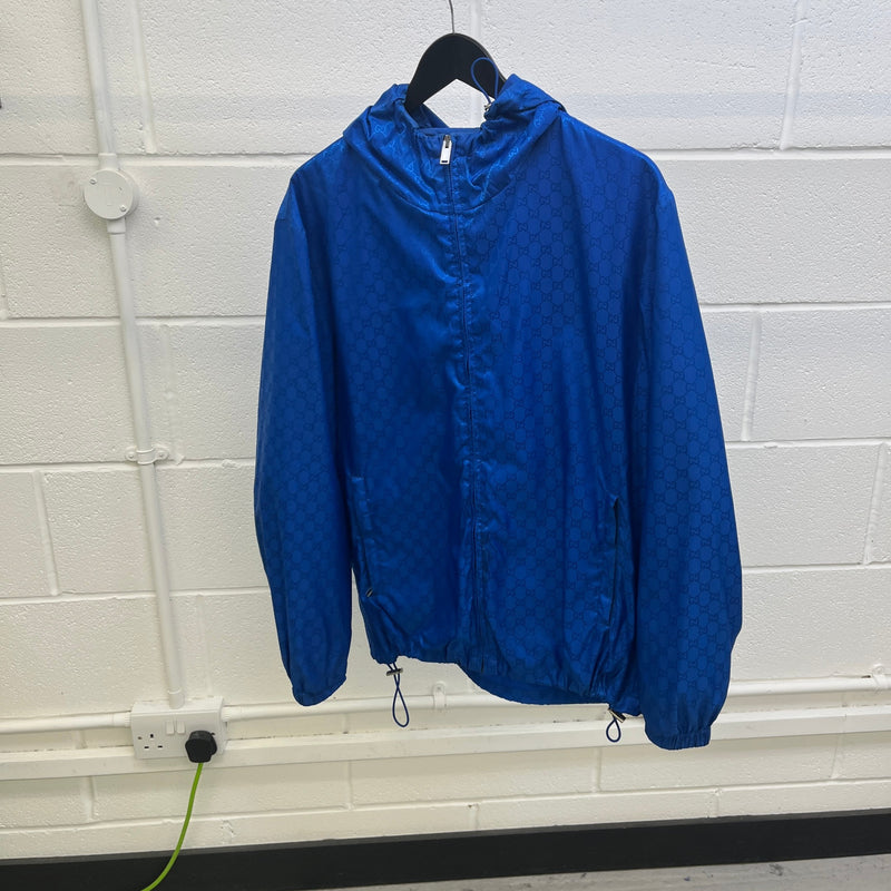 Men's GG Supreme Windbreaker Blue Size XL