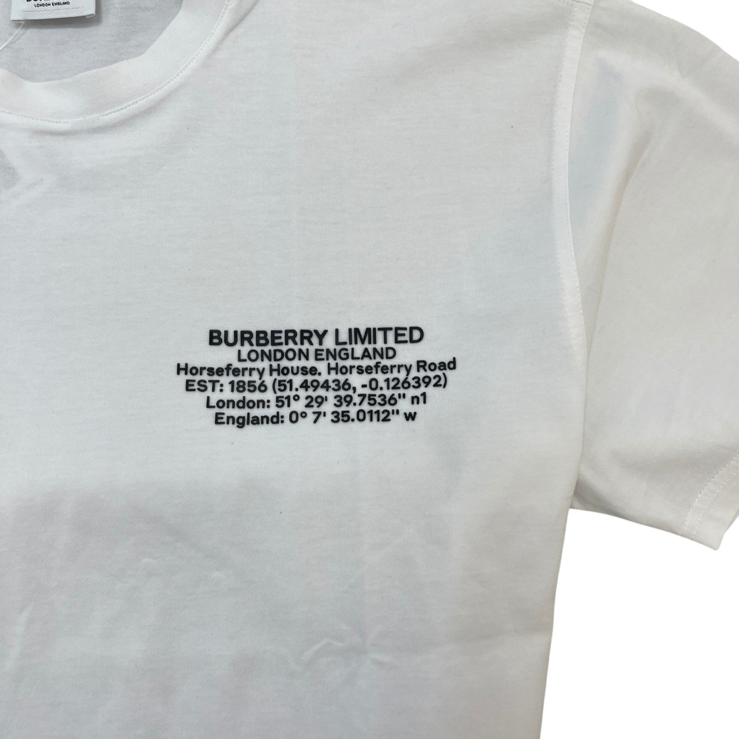 Men's Logo Print T-Shirt White Size M - Photo 5