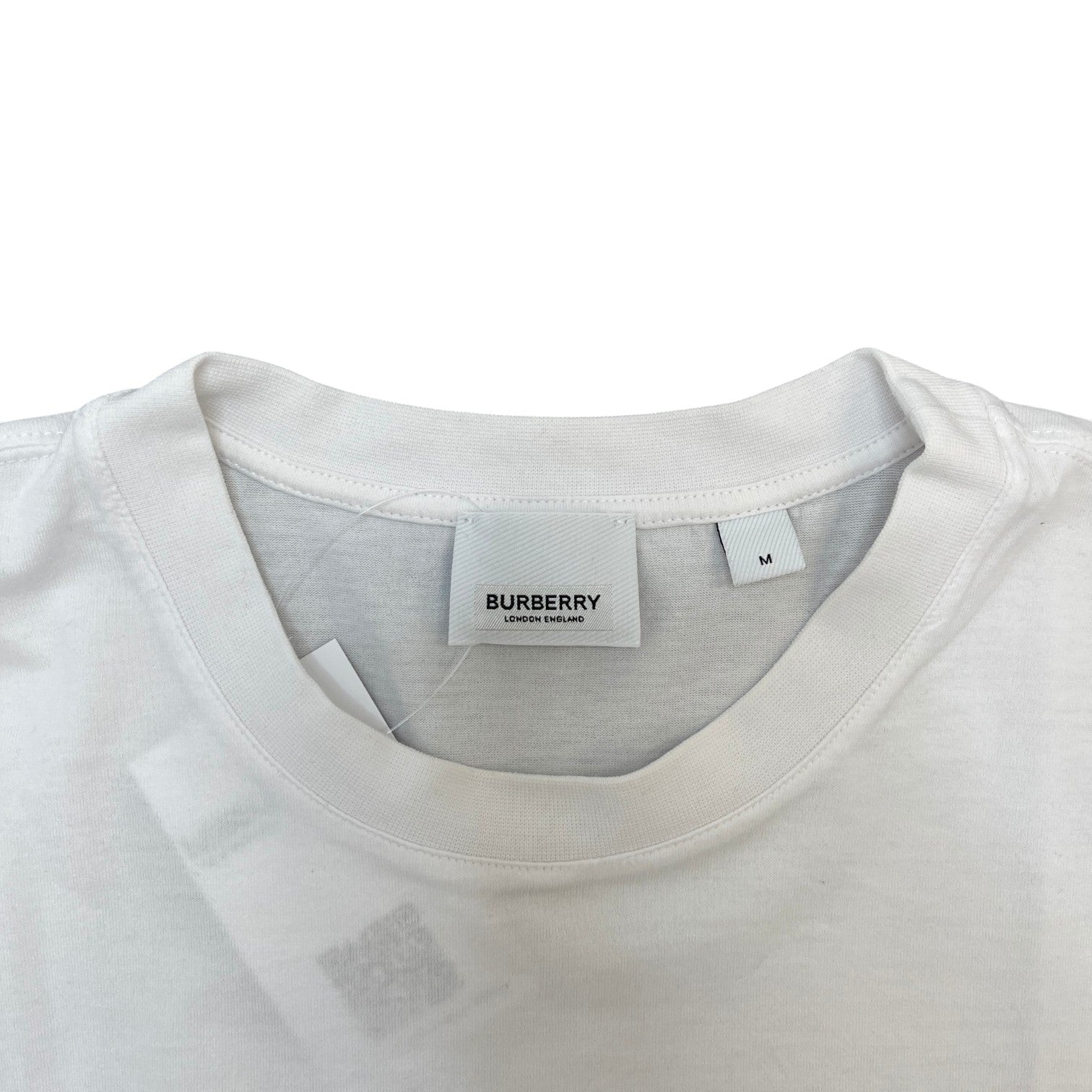 Men's Logo Print T-Shirt White Size M - Photo 6