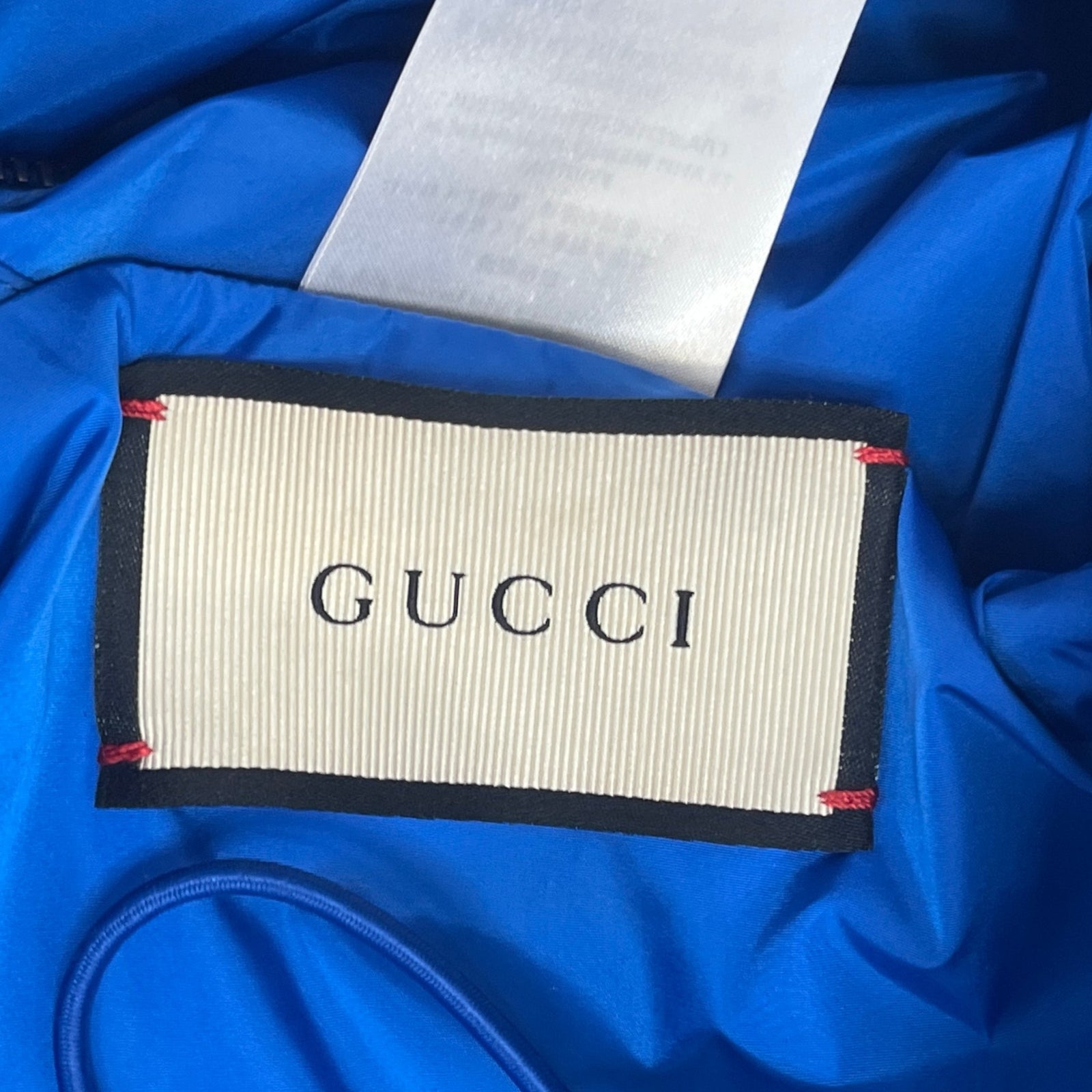 Men's GG Supreme Windbreaker Blue Size XL - Photo 6