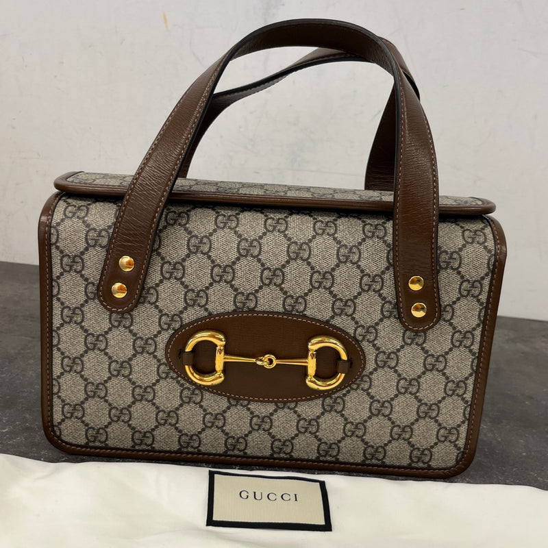 Women's Horsebit 1955 Top Handle Handbag Brown