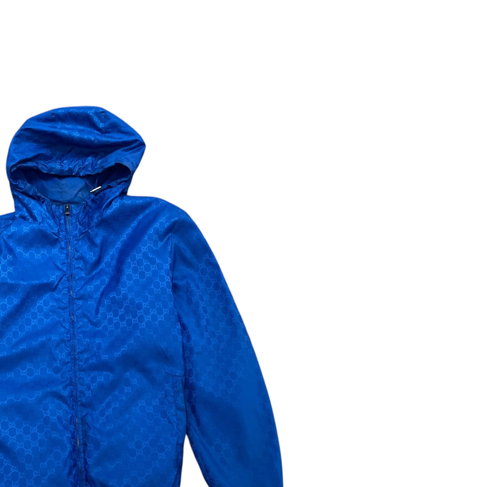 Men's GG Supreme Windbreaker Blue Size XL - Photo 3