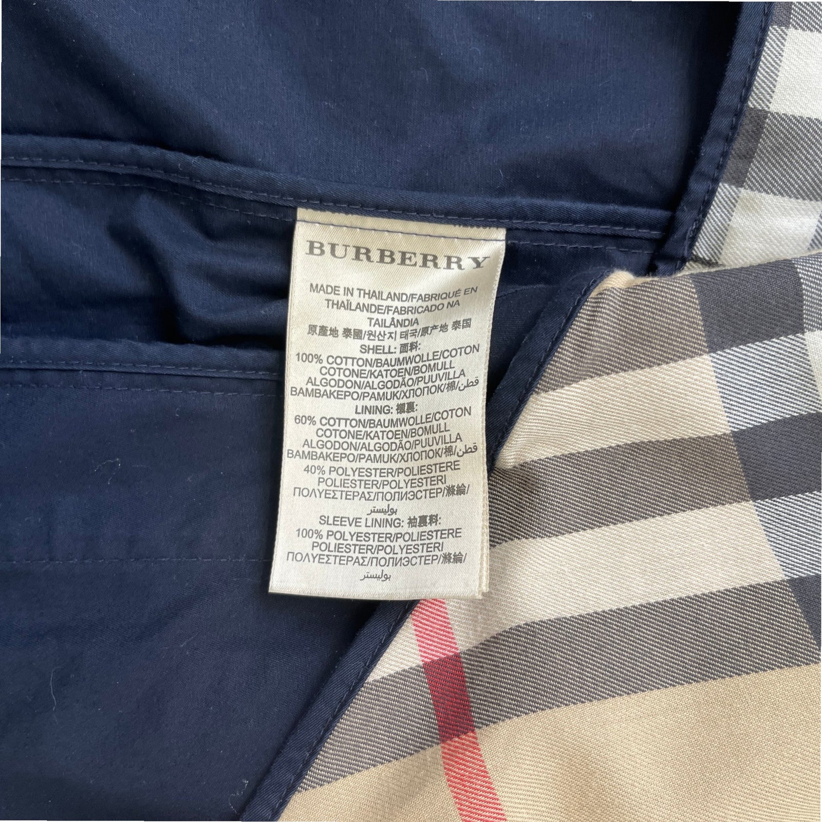 Men's Camden Heritage Trench Jacket Navy Size XS - Photo 21