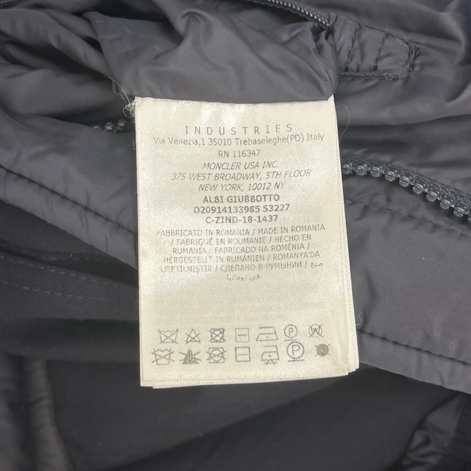 Men's Albi Down Jacket Navy Size 2 / M - Photo 9