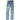 Men's Embroidered Distressed Logo Jeans Blue Size Waist 31"