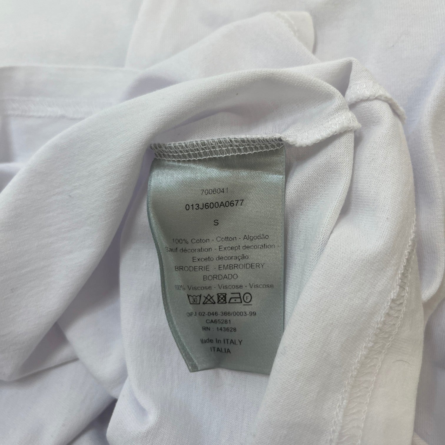 Men's Cd Icon T-Shirt White Size S - Photo 7