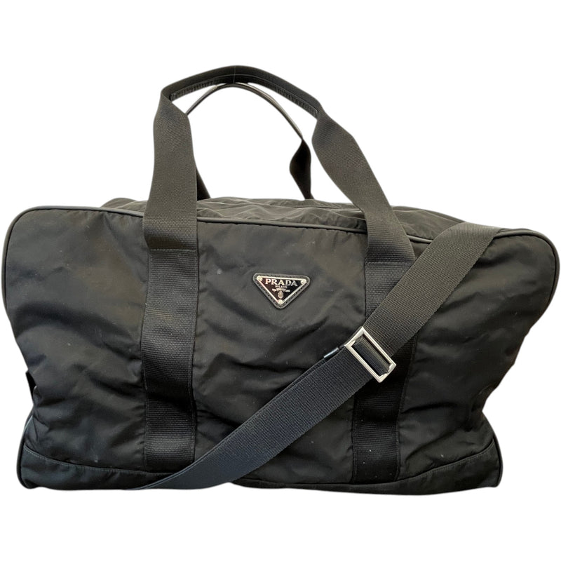 Men's Tessuto Nylon Travel Bag Black