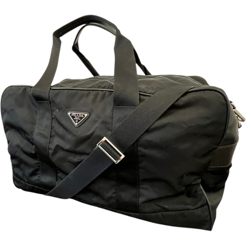 Men's Tessuto Nylon Travel Bag Black