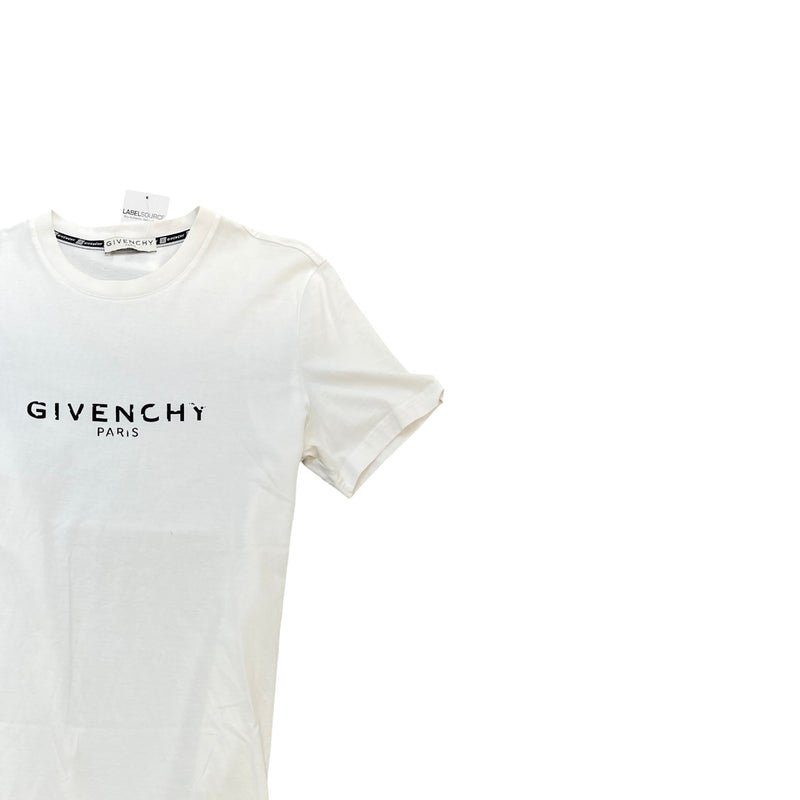 Men's Cracked Logo T-Shirt White Size M