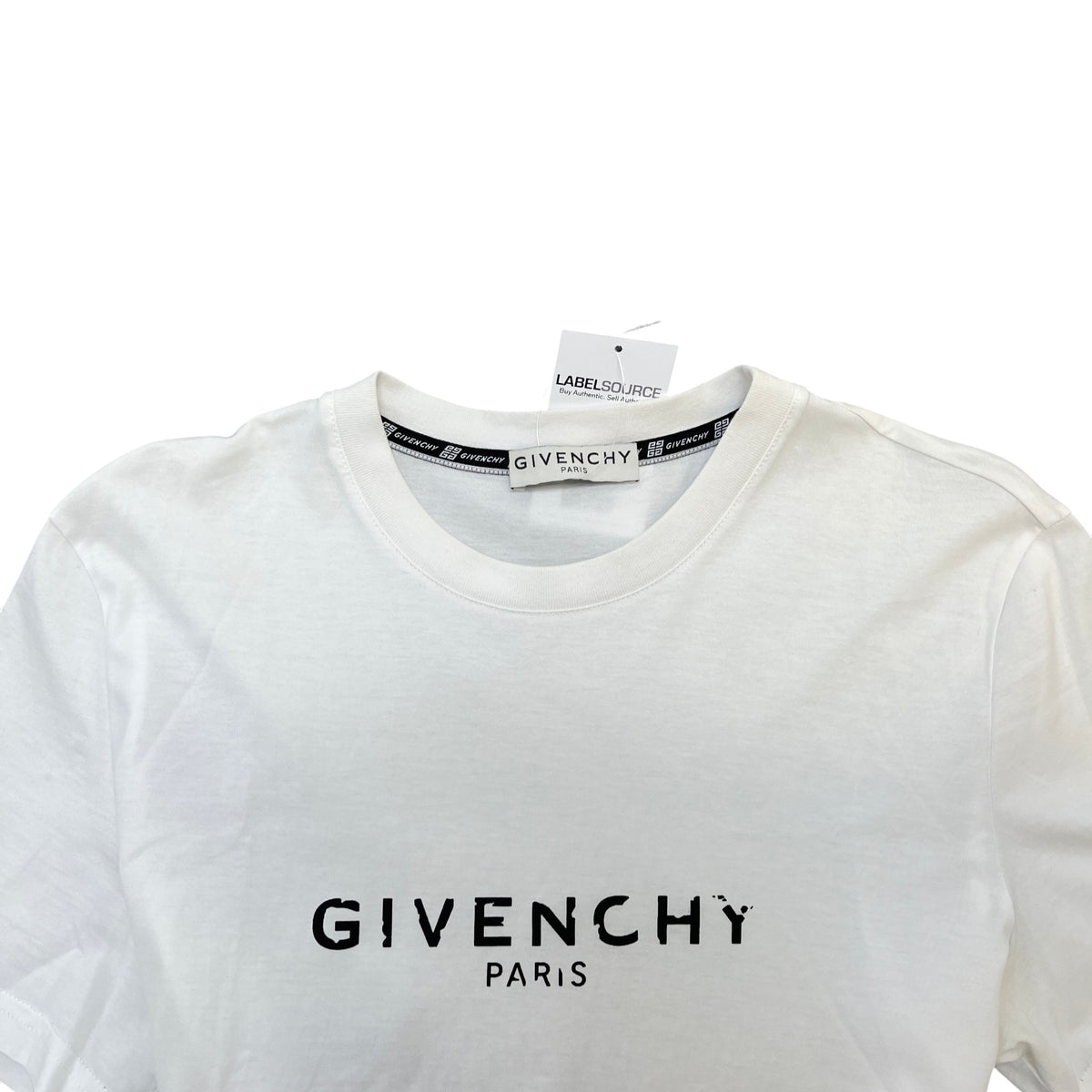 Men's Cracked Logo T-Shirt White Size M - Photo 5