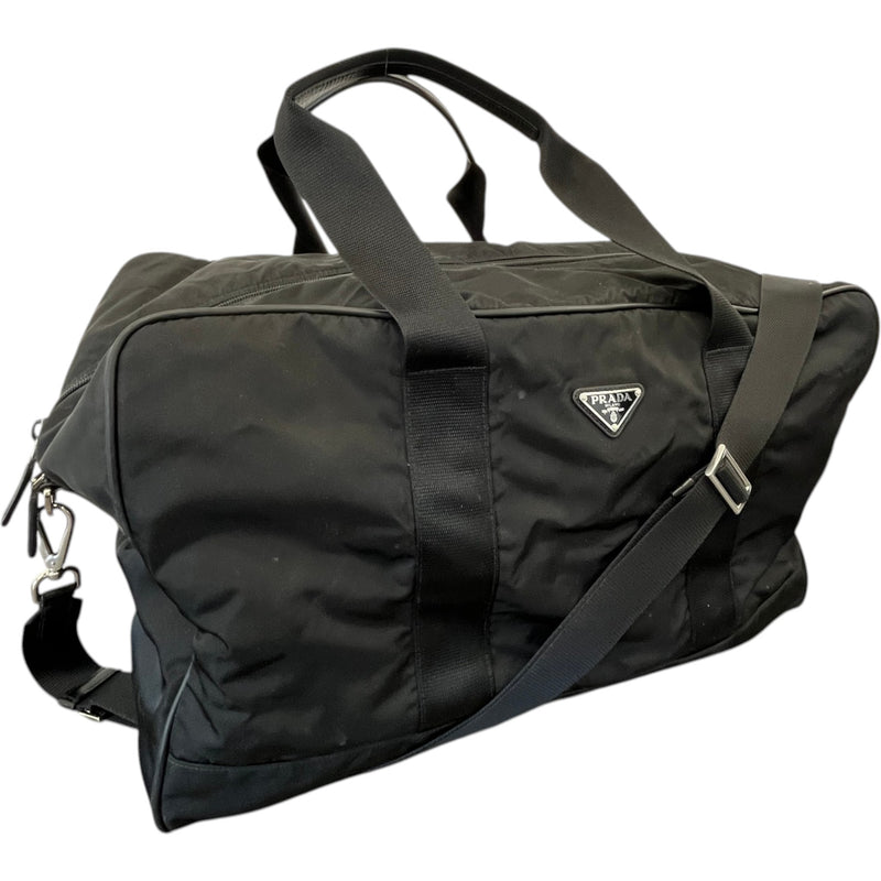 Men's Tessuto Nylon Travel Bag Black