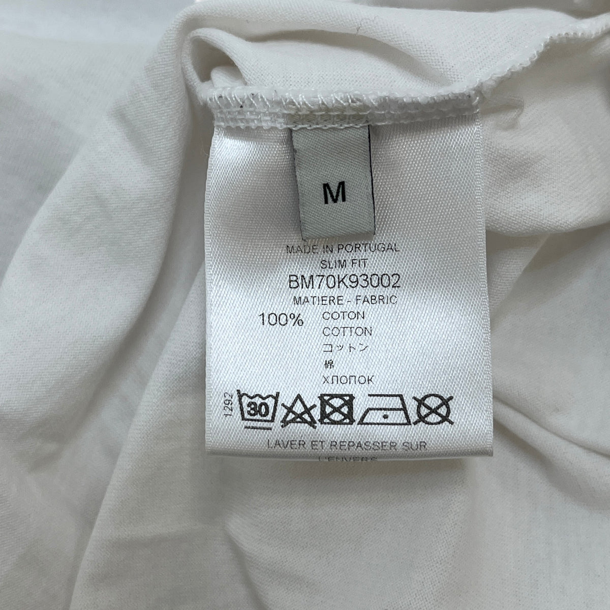 Men's Cracked Logo T-Shirt White Size M - Photo 6