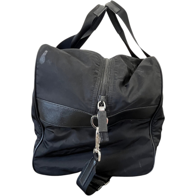Men's Tessuto Nylon Travel Bag Black