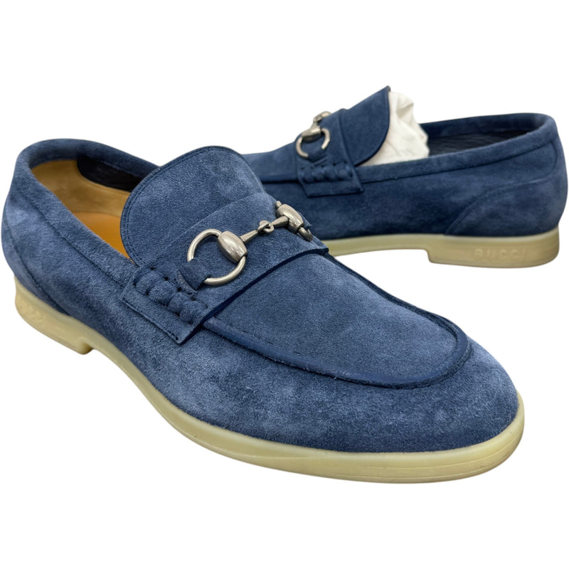 Men's Horsebit Loafers Blue Size UK 5.5 / EU 39.5
