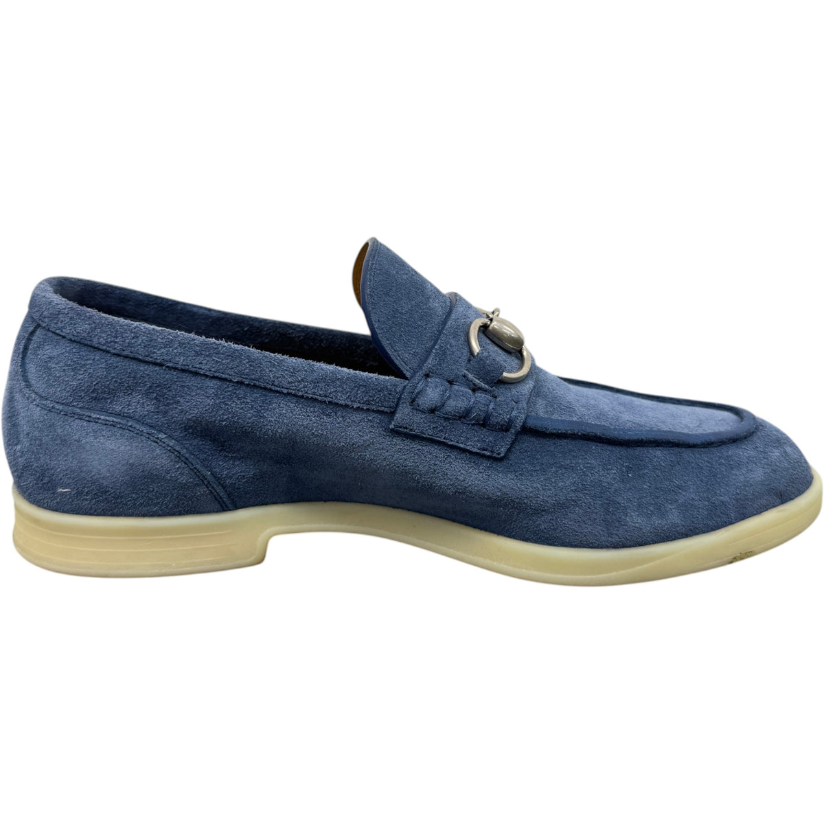 Men's Horsebit Loafers Blue Size UK 5.5 / EU 39.5 - Photo 5
