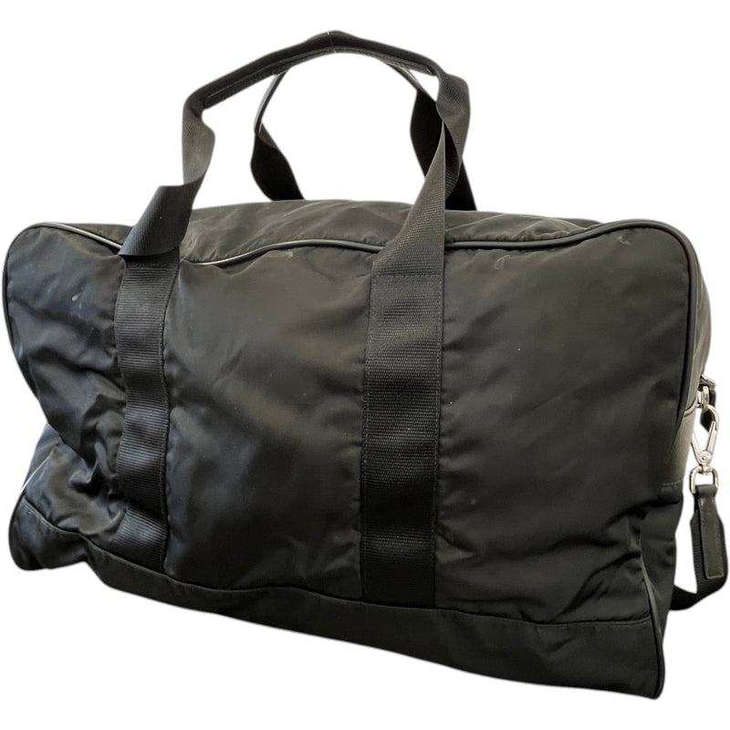 Men's Tessuto Nylon Travel Bag Black