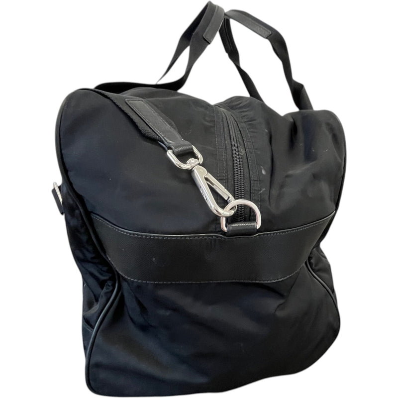 Men's Tessuto Nylon Travel Bag Black
