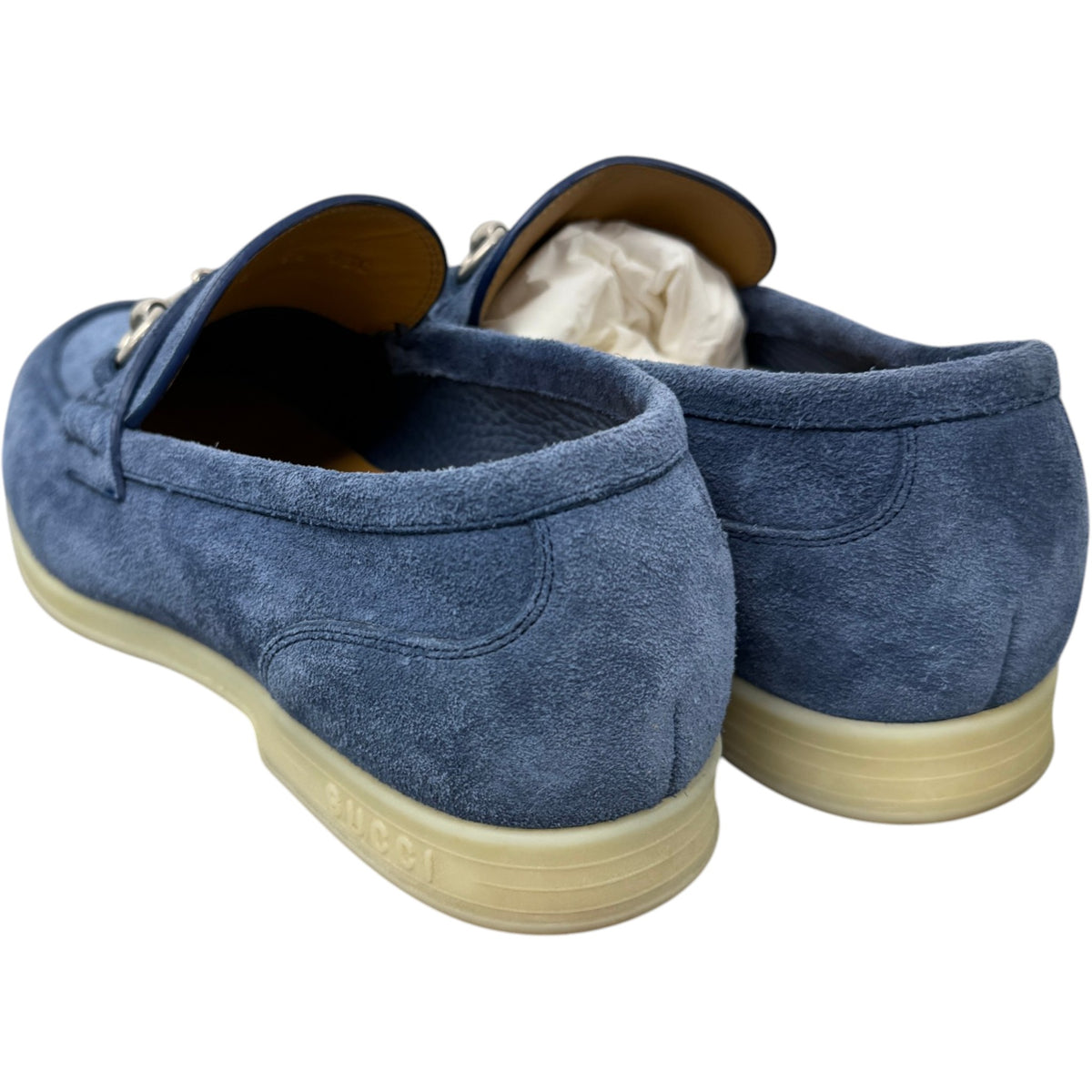 Men's Horsebit Loafers Blue Size UK 5.5 / EU 39.5 - Photo 8