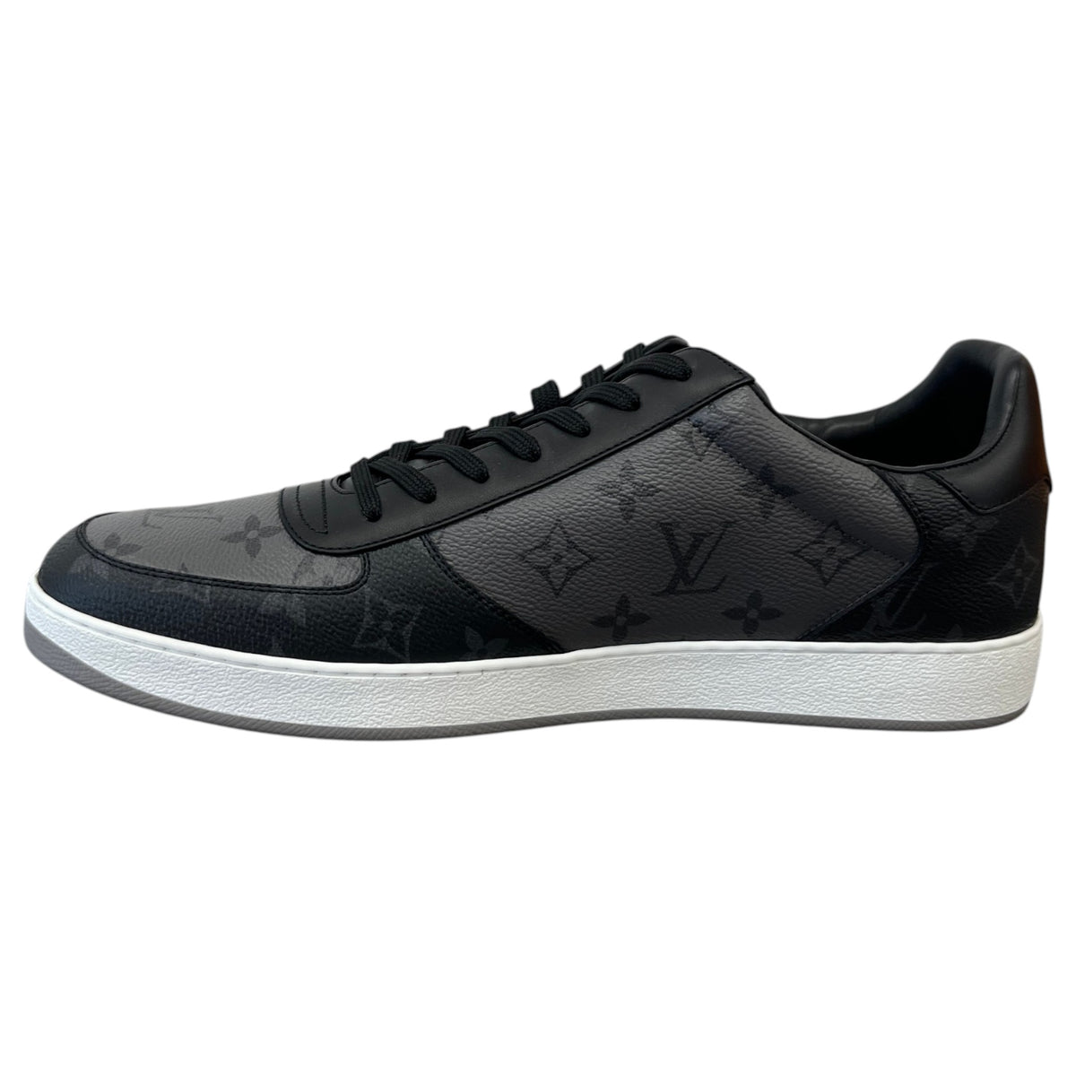 Men's Monogram Eclipse Rivoli Low Trainers Black Size UK 10 / EU 44 - Photo 2