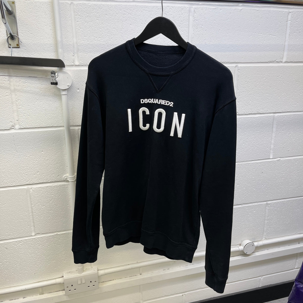 Men's Icon Sweatshirt Black Size S - Photo 7