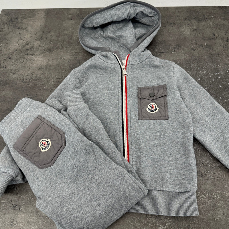 Men's Boys Age 4 Maglia Full Tracksuit Grey Size XXS