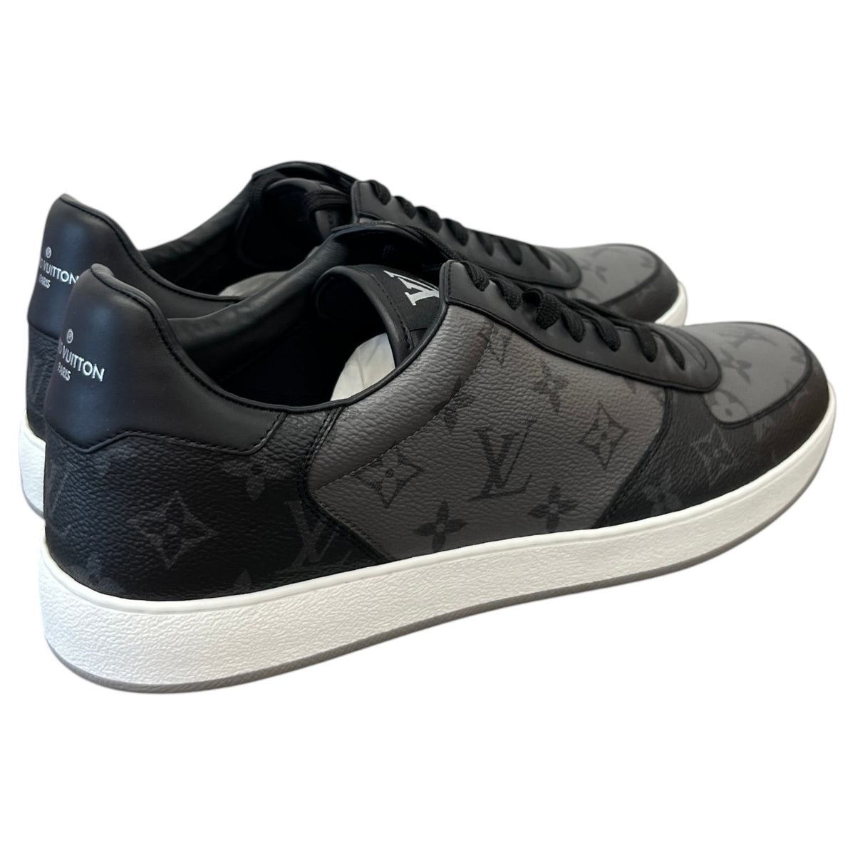 Men's Monogram Eclipse Rivoli Low Trainers Black Size UK 10 / EU 44 - Photo 8