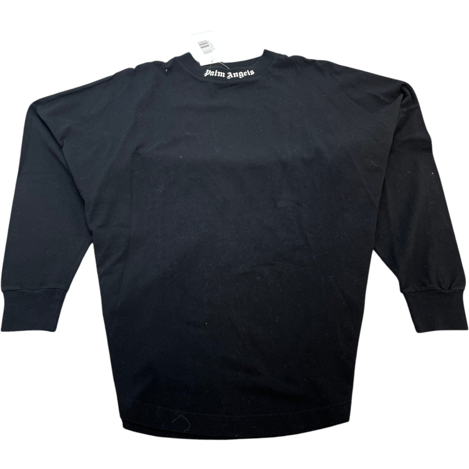 Men's Logo Print Long Sleeve T-Shirt Black Size S - Photo 1