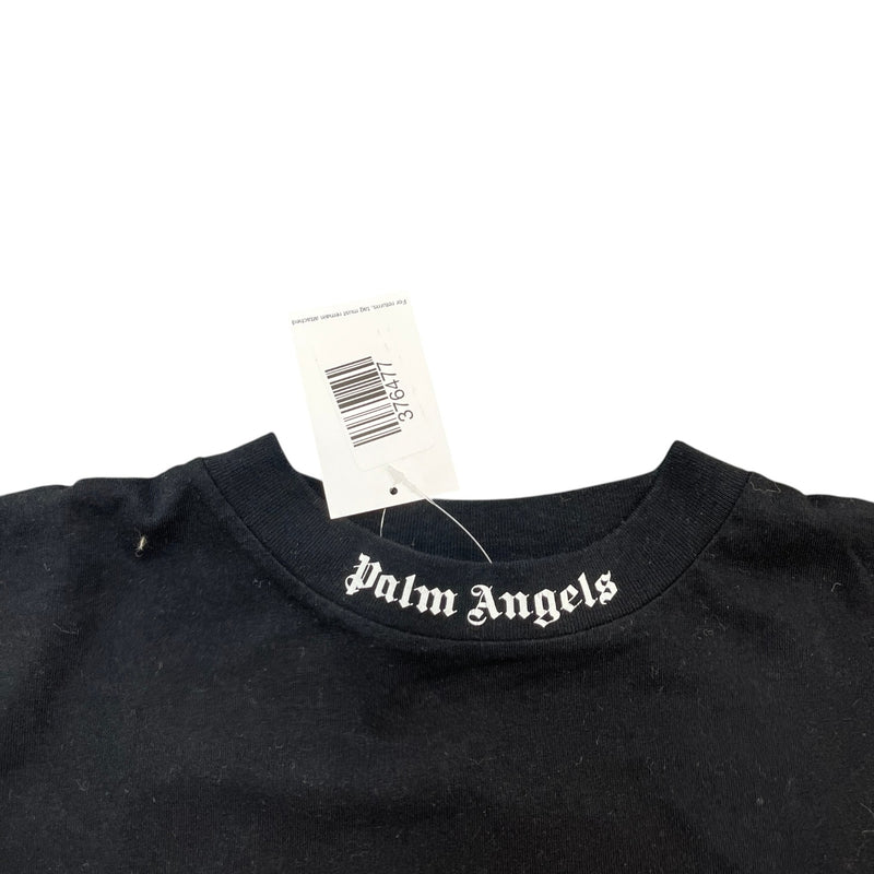 Men's Logo Print Long Sleeve T-Shirt Black Size S