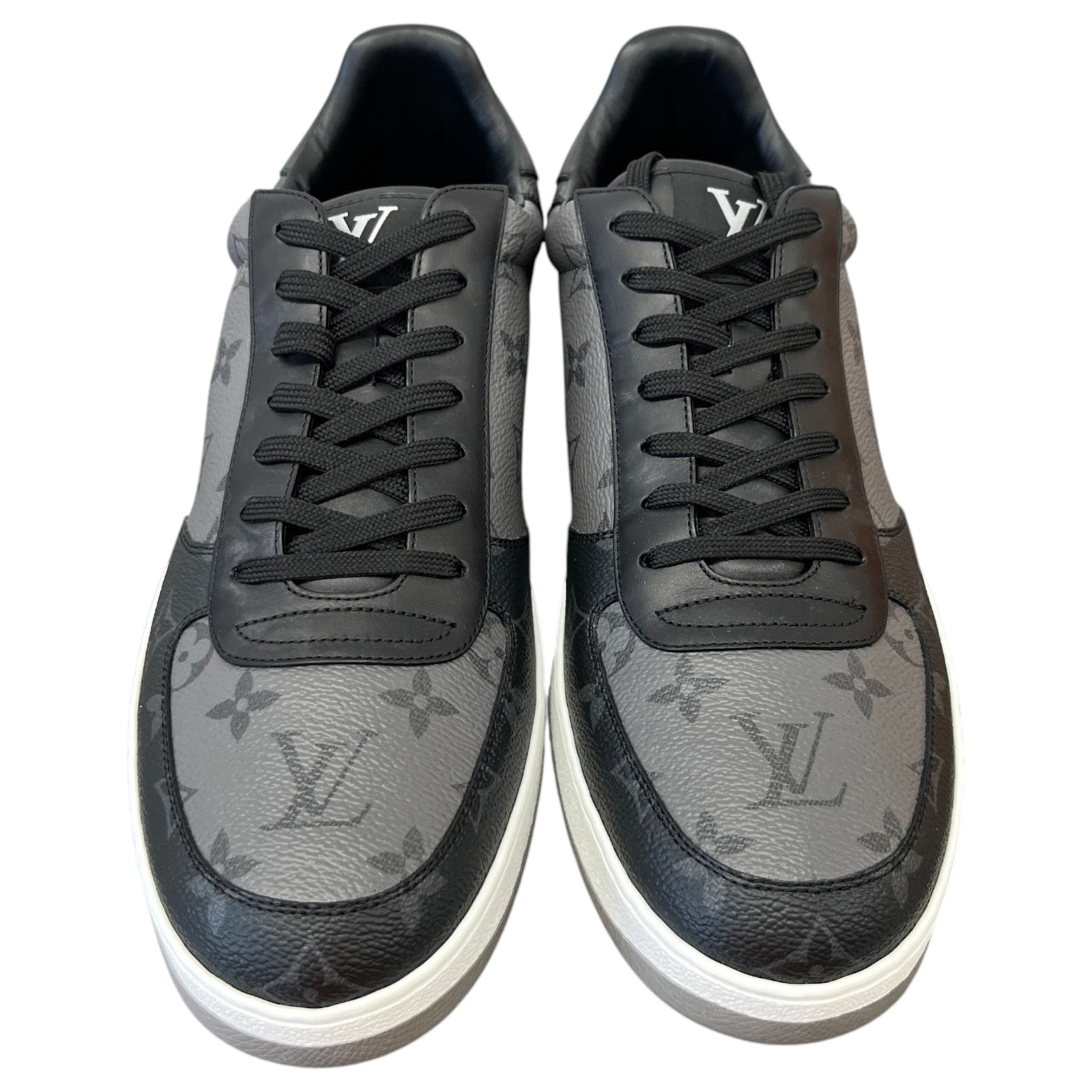 Men's Monogram Eclipse Rivoli Low Trainers Black Size UK 10 / EU 44 - Photo 6