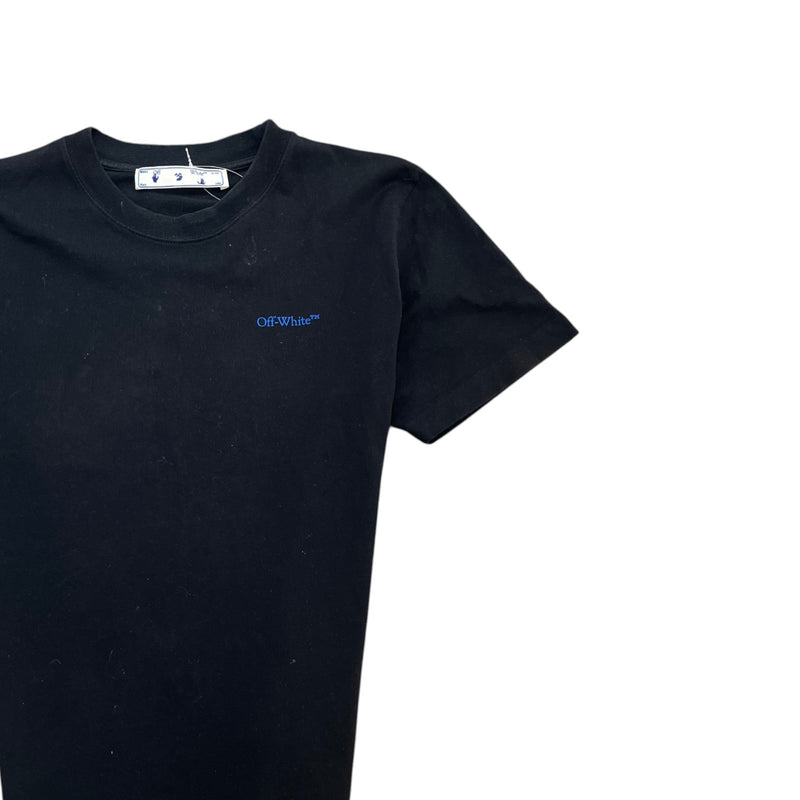Men's Topographic Arrow Logo T-Shirt Black Size M