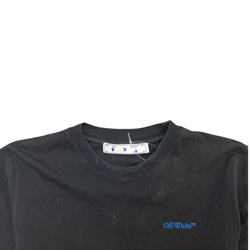 Men's Topographic Arrow Logo T-Shirt Black Size M