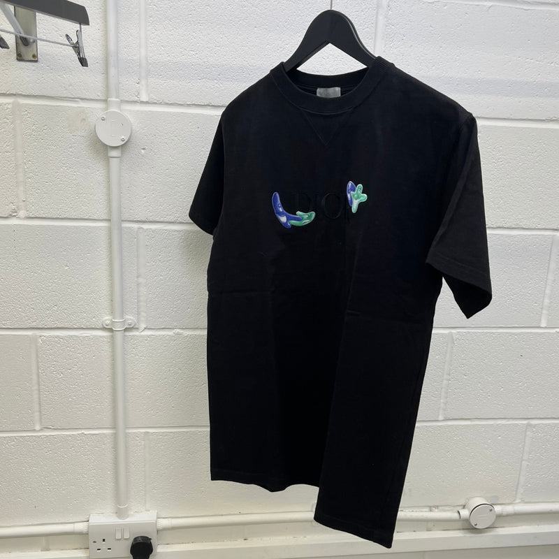 Men's X Kenny Scharf Embroidered T-Shirt Black Size S