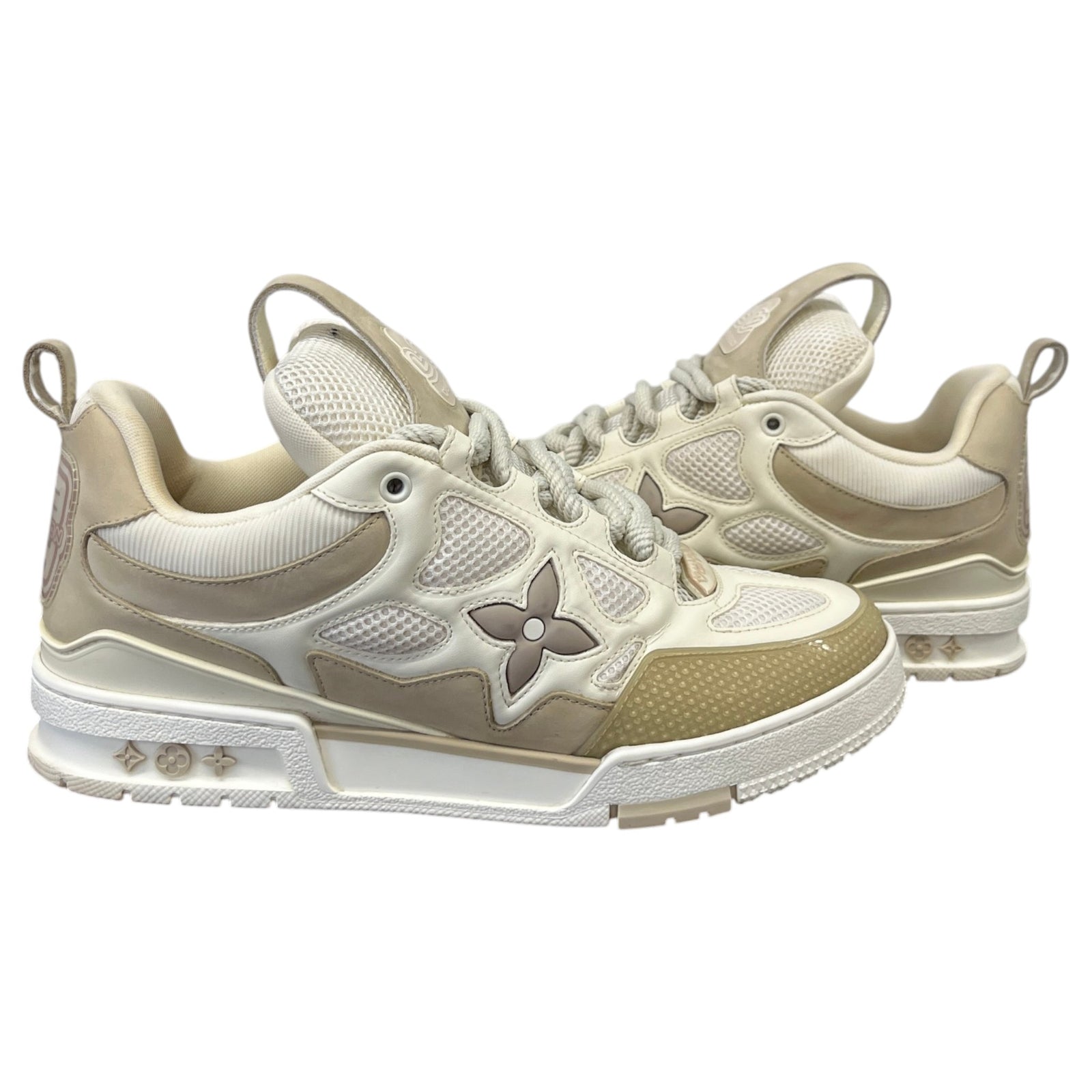 Men's LV Skate Low Trainers Beige Size UK 8 / EU 42 - Photo 3