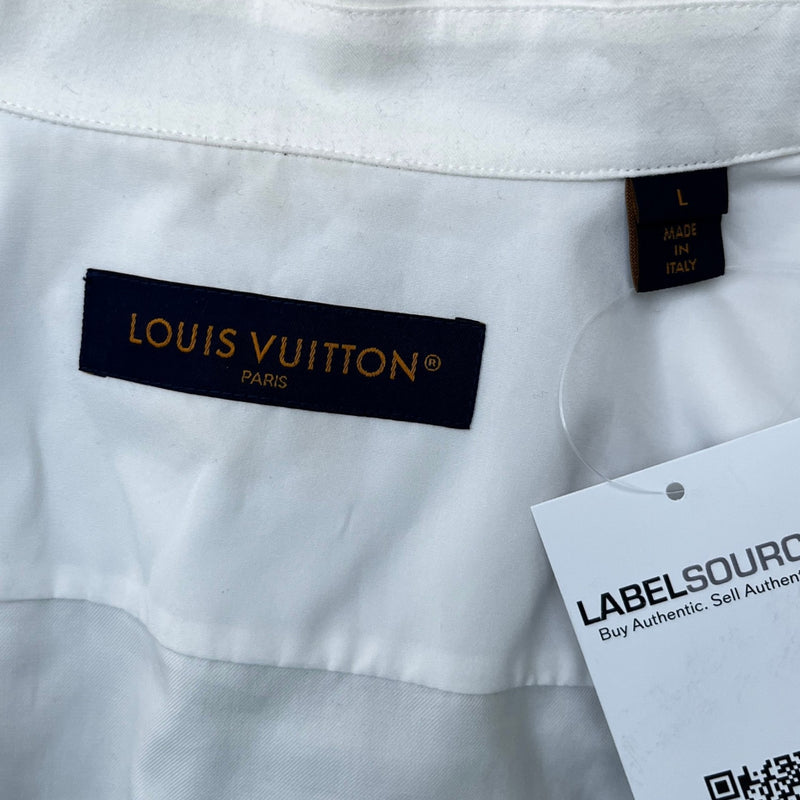 Men's Lv Jazz Flyer OverShirt White Size L