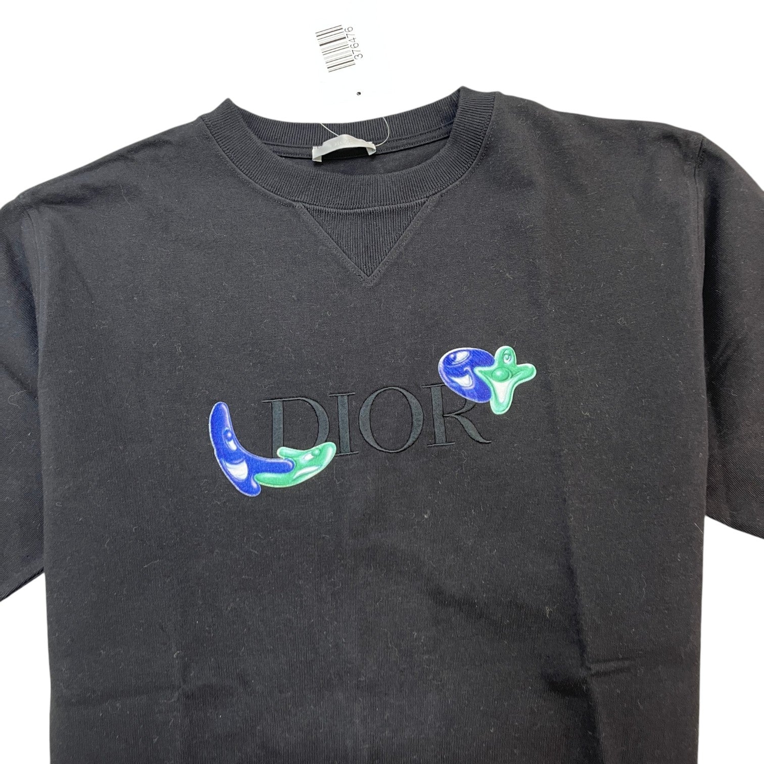 Men's X Kenny Scharf Embroidered T-Shirt Black Size S - Photo 5