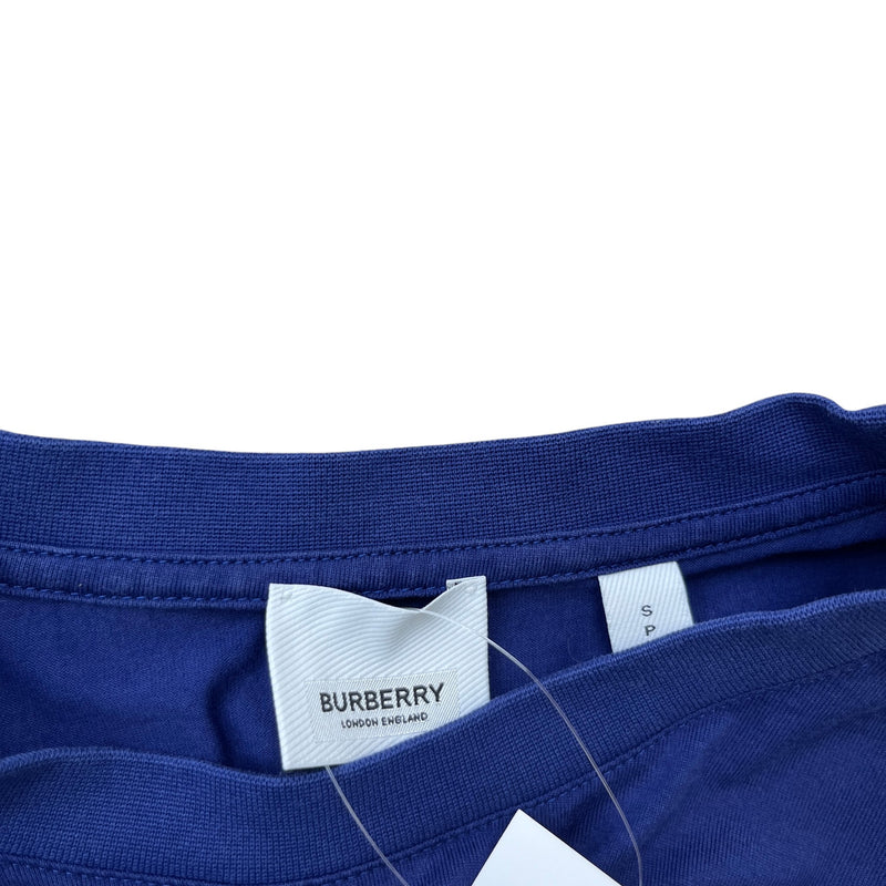 Men's Logo Print T-Shirt Blue Size S