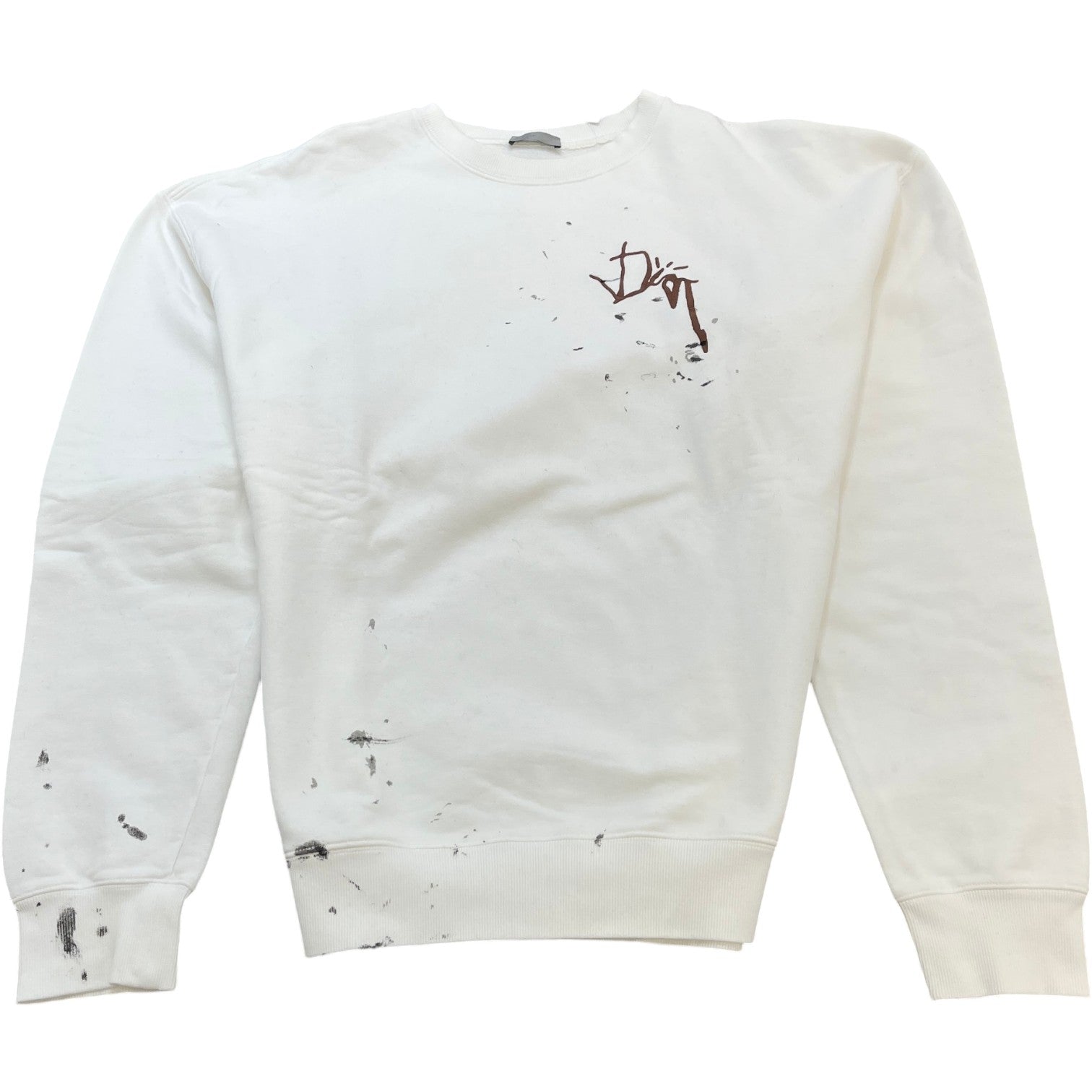 Men's X Cactus Jack Oversized Sweatshirt White Size M - Photo 1