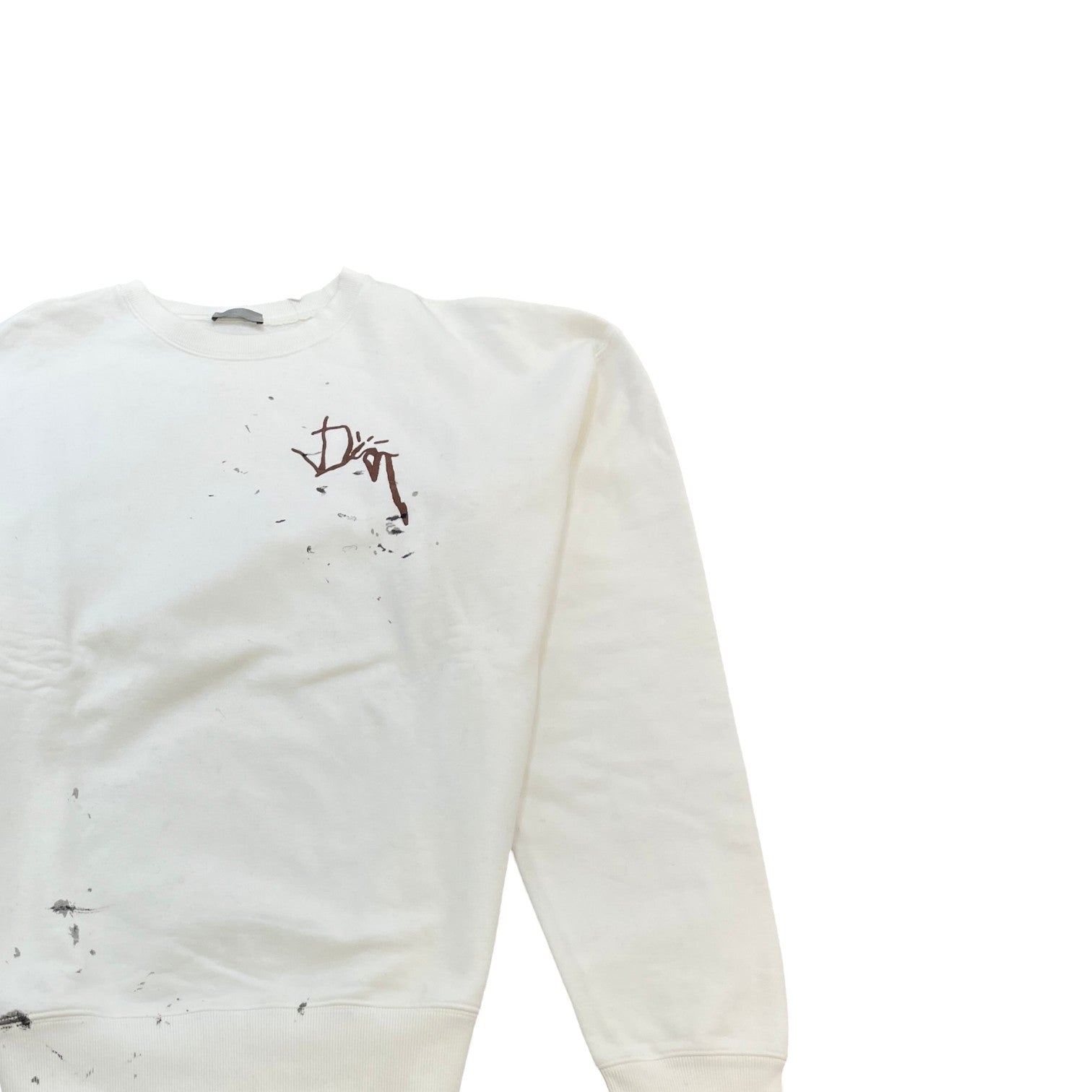 Men's X Cactus Jack Oversized Sweatshirt White Size M - Photo 3