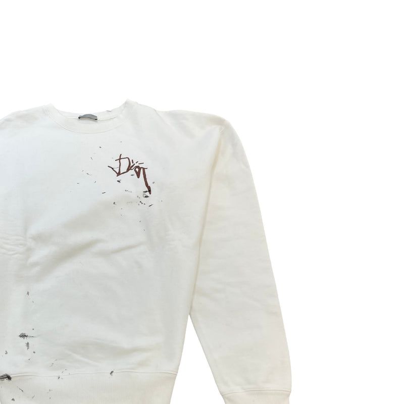 Men's X Cactus Jack Oversized Sweatshirt White Size M