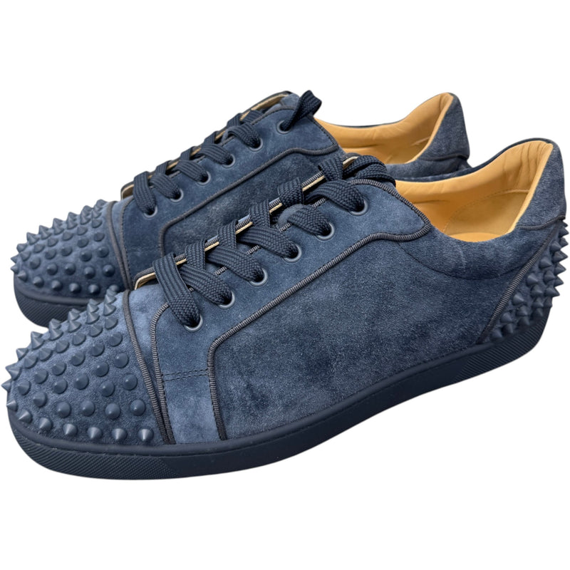 Men's Louis Spikes Flat Low Trainers Blue Size UK 9 / EU 43
