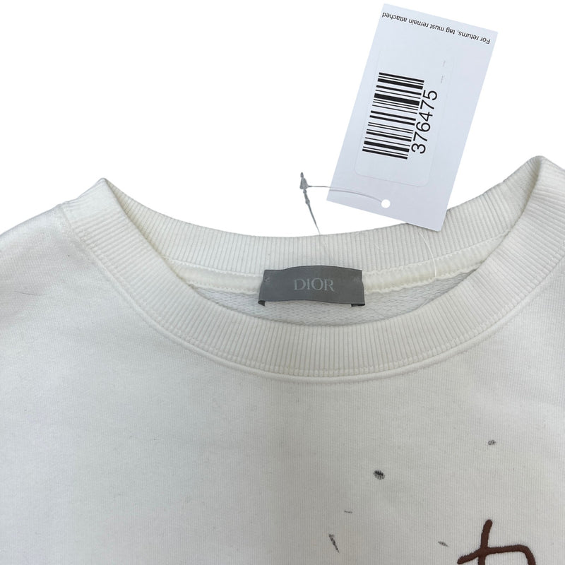 Men's X Cactus Jack Oversized Sweatshirt White Size M
